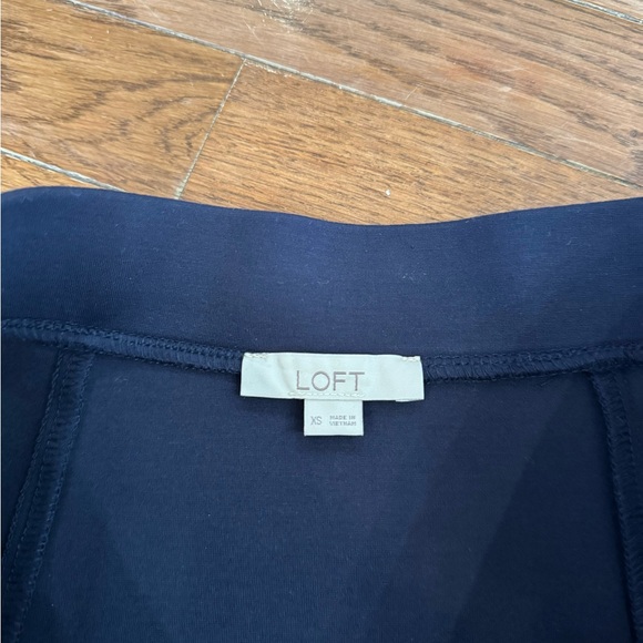 NWOT Navy Blue Skirt from LOFT - Picture 3 of 6